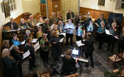 Optreden in het kerkje van Echten. samen met de Local Vocals